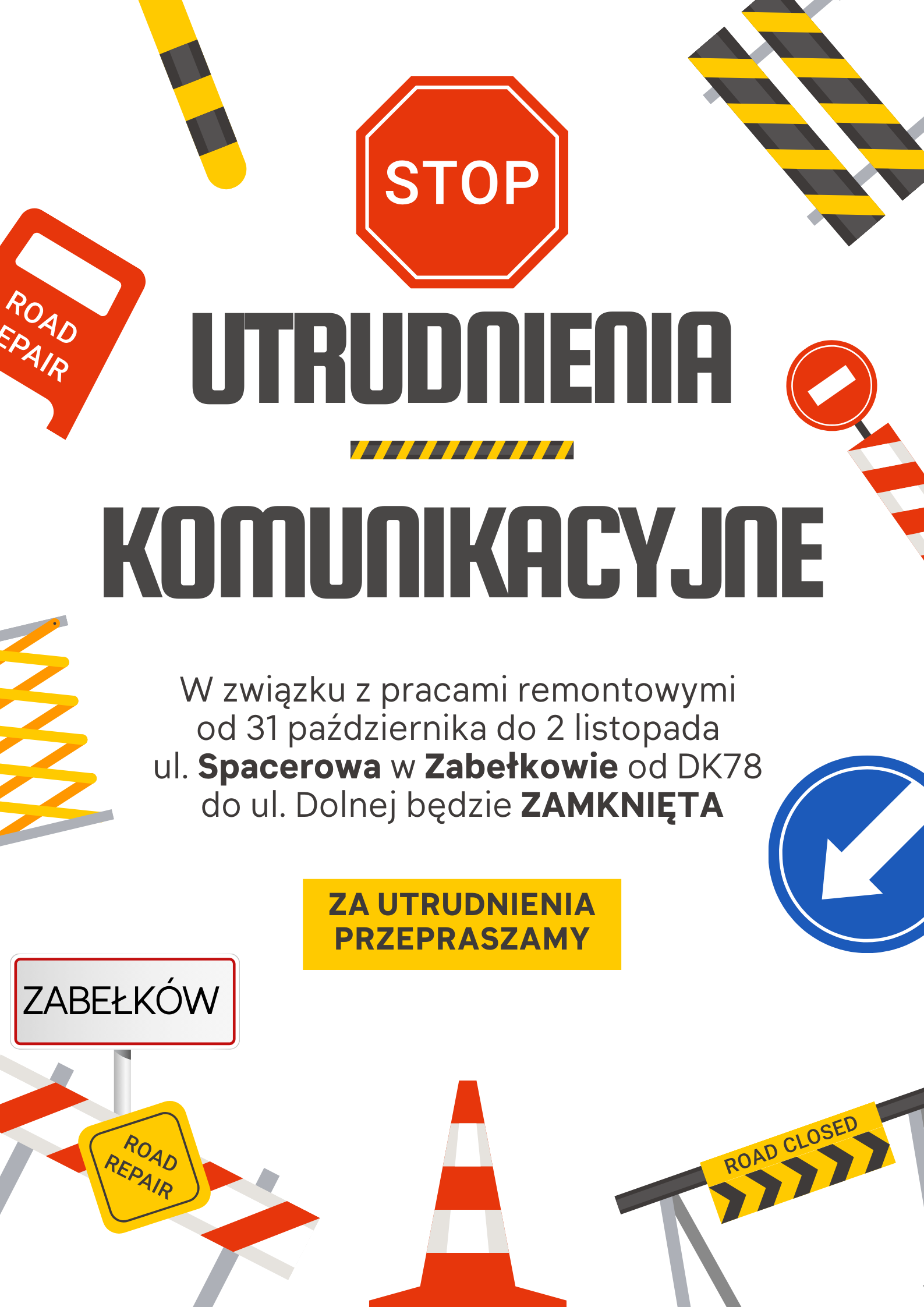 red_yellow_illustrated_road_repair_poster